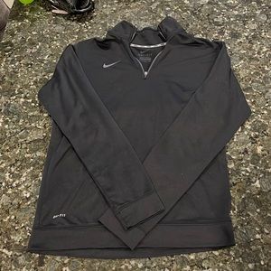 Nike dri fit. Womens small. Quarter zip. Black